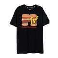 Schwarz - Front - MTV - T-Shirt für Herren