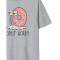 Grau meliert - Side - SpongeBob SquarePants - "Donut Worry" T-Shirt für Damen