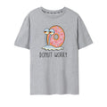 Grau meliert - Front - SpongeBob SquarePants - "Donut Worry" T-Shirt für Damen
