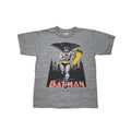 Grau - Front - Junk Food - "Bat Signal" T-Shirt für Kinder