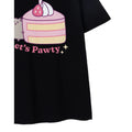 Schwarz - Back - Pusheen - "Let's Pawty" T-Shirt für Damen