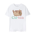 Weiß - Front - Pusheen - "Cutea" T-Shirt für Damen