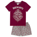 Rot-Grau - Front - Harry Potter - Schlafanzug mit Shorts für Mädchen