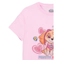 Pink - Back - Paw Patrol - "Pawsitive Vibes Only" T-Shirt für Mädchen