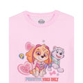 Pink - Side - Paw Patrol - "Pawsitive Vibes Only" T-Shirt für Mädchen