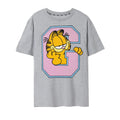 Grau - Front - Garfield - "Collegiate" T-Shirt für Herren