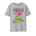 Grau - Front - SpongeBob SquarePants - "Meow" T-Shirt für Herren