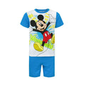Blau-Weiß - Front - Disney - "Woah" Schlafanzug mit Shorts für Kinder