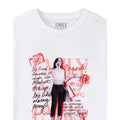 Weiß - Back - Emily In Paris - T-Shirt für Damen  kurzärmlig