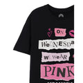 Schwarz - Back - Mean Girls - "Pink Wednesdays" T-Shirt für Damen