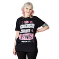 Schwarz - Side - Mean Girls - "Pink Wednesdays" T-Shirt für Damen