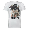 Weiß - Front - Goodie Two Sleeves - "Cheezy E" T-Shirt für Herren