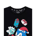 Schwarz - Back - Sonic The Hedgehog - T-Shirt für Herren - weihnachtliches Design