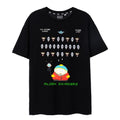Schwarz - Front - South Park - "Alien Invaders" T-Shirt für Herren