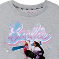 Grau meliert - Side - Barbie - "Merry & Bright" T-Shirt für Mädchen  kurzärmlig