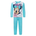 Blau - Front - Minnie Mouse - "Have Fun" Schlafanzug für Mädchen  Langärmlig