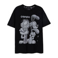 Schwarz - Front - Garfield - "Greyscale" T-Shirt für Herren  kurzärmlig