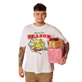 Weiß - Back - SpongeBob SquarePants - "Absorb The Season" T-Shirt für Herren - weihnachtliches Design