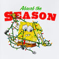 Weiß - Side - SpongeBob SquarePants - "Absorb The Season" T-Shirt für Herren - weihnachtliches Design