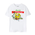 Weiß - Front - SpongeBob SquarePants - "Absorb The Season" T-Shirt für Herren - weihnachtliches Design