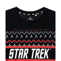 Schwarz - Back - Star Trek - T-Shirt für Herren - weihnachtliches Design