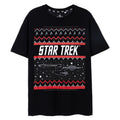 Schwarz - Front - Star Trek - T-Shirt für Herren - weihnachtliches Design