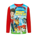 Rot - Front - Paw Patrol - "Ready For Action" T-Shirt für Jungen  Langärmlig