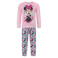 Pink-Bunt - Front - Disney - Schlafanzug mit langer Hose für Kinder