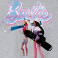 Grau meliert - Lifestyle - Barbie - "Merry & Bright" T-Shirt für Damen  kurzärmlig