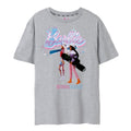 Grau meliert - Front - Barbie - "Merry & Bright" T-Shirt für Damen  kurzärmlig