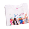 Weiß - Side - Barbie - "Love Everyone" T-Shirt für Damen