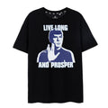 Schwarz - Front - Star Trek - "Live Long And Prosper" T-Shirt für Herren