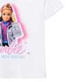 Weiß - Side - Barbie - T-Shirt für Mädchen - weihnachtliches Design