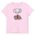Pink - Front - Pusheen - "Bye" T-Shirt für Mädchen kurzärmlig