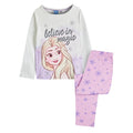 Violett-Weiß - Front - Frozen - "Believe In Magic" Schlafanzug mit langer Hose für Mädchen