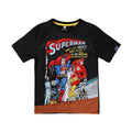 Schwarz - Front - Superman - T-Shirt für Jungen Raglanärmel