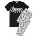 Grau - Front - Avengers - Schlafanzug für Herren