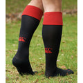 Schwarz-Rot - Side - Canterbury Herren Rugby Sport-Socken