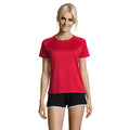 Rot - Back - SOLS Sporty Damen T-Shirt, kurzärmlig