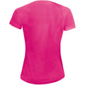Neonpink - Back - SOLS Sporty Damen T-Shirt, kurzärmlig