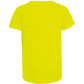 Neon Gelb - Back - SOLS Kinder T-Shirt Sporty, Kurzarm