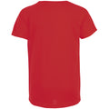 Rot - Back - SOLS Kinder T-Shirt Sporty, Kurzarm