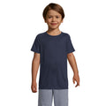 Marineblau - Back - SOLS Kinder T-Shirt Sporty, Kurzarm