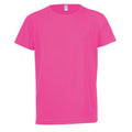 Neon Pink - Front - SOLS Kinder T-Shirt Sporty, Kurzarm