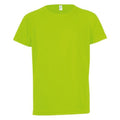 Neon Grün - Front - SOLS Kinder T-Shirt Sporty, Kurzarm