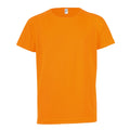 Neon Orange - Front - SOLS Kinder T-Shirt Sporty, Kurzarm