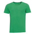 Grün meliert - Front - SOLS Herren T-Shirt Mixed, Kurzarm