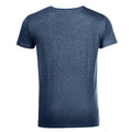Marineblau meliert - Back - SOLS Herren T-Shirt Mixed, Kurzarm