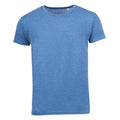 Blau meliert - Front - SOLS Herren T-Shirt Mixed, Kurzarm