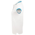 Weiß-Wasserblau - Side - SOLS Damen Pasadena Pique Polo-Shirt, kurzärmlig